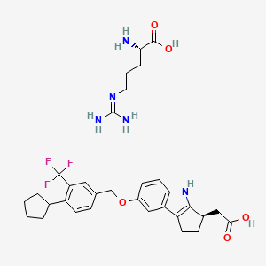 molecular formula C32H40F3N5O5 B607386 Etrasimod arginine CAS No. 1206123-97-8