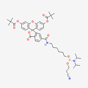 molecular formula C46H58N3O10P B607415 FAM phosphoramidite, 6-isomer CAS No. 204697-37-0