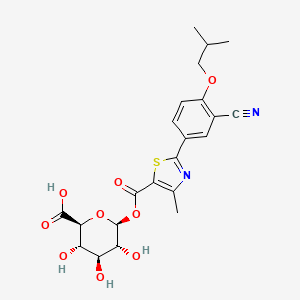 molecular formula C22H24N2O9S B607427 Febuxostat Acyl Glucuronide CAS No. 1351692-92-6