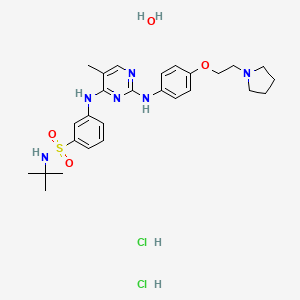 molecular formula C27H40Cl2N6O4S B607429 Fedratinib Hydrochloride CAS No. 1374744-69-0