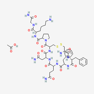 molecular formula C48H69N13O13S2 B607431 Felypressin Acetate CAS No. 914453-97-7