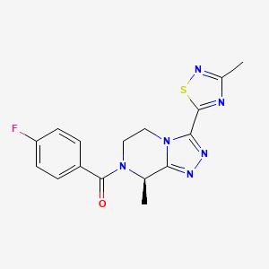 molecular formula C16H15FN6OS B607441 Fezolinetant CAS No. 1629229-37-3