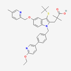 molecular formula C38H43N3O4S B607447 Fiboflapon CAS No. 936350-00-4