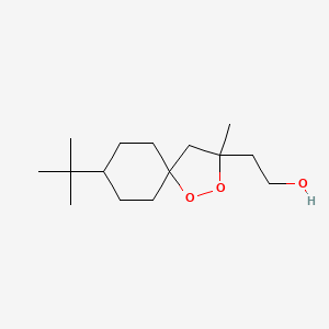 molecular formula C15H28O3 B607457 2-(8-Tert-butyl-3-methyl-1,2-dioxaspiro[4.5]decan-3-yl)ethanol CAS No. 869298-31-7