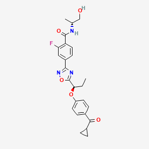 molecular formula C25H26FN3O5 B607458 Firuglipel CAS No. 1371591-51-3