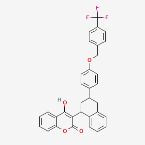 molecular formula C33H25F3O4 B607463 Flocoumafen CAS No. 90035-08-8