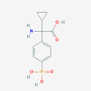2-Amino-2-cyclopropyl-2-(4-phosphonophenyl)acetic acid