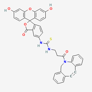 molecular formula C39H27N3O6S B607470 Fluorescein-DBCO 