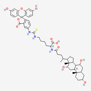 molecular formula C51H63N3O11S B607471 Cholyl-L-lysyl-fluorescein; Fluorescein lisicol CAS No. 140616-46-2