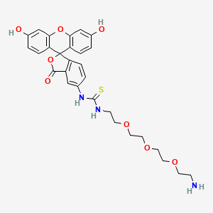 molecular formula C29H31N3O8S B607473 Fluorescein-PEG3-Amine 