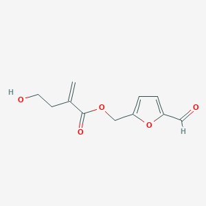 (5-Formylfuran-2-yl)methyl 4-hydroxy-2-methylenebutanoate