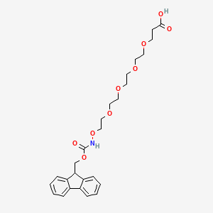 molecular formula C26H33NO9 B607491 Fmoc-aminooxy-PEG4-acid CAS No. 1895922-70-9