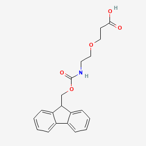 molecular formula C20H21NO5 B607493 3-(2-((((9H-Fluoren-9-yl)methoxy)carbonyl)amino)ethoxy)propanoic acid CAS No. 1654740-73-4