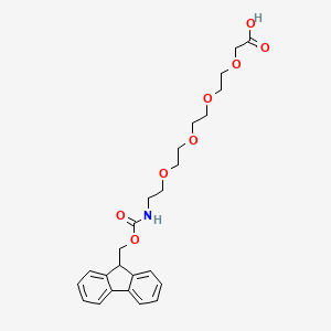 molecular formula C25H31NO8 B607502 Fmoc-NH-PEG4-CH2COOH CAS No. 437655-95-3