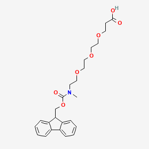 molecular formula C23H27NO6 B607506 Fmoc-N-methyl-N-amido-PEG2-acid CAS No. 1807518-77-9