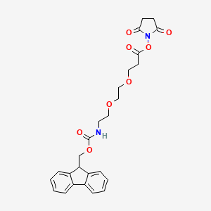 molecular formula C26H28N2O8 B607509 Fmoc-PEG2-NHS ester CAS No. 1807534-85-5