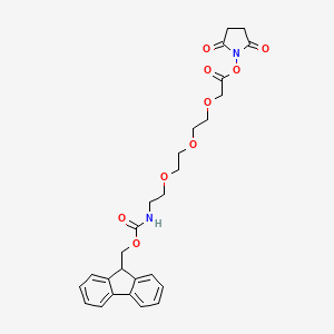 molecular formula C27H30N2O9 B607512 Fmoc-PEG3-CH2CO2-NHS 