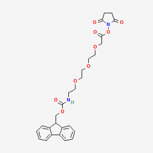 molecular formula C27H30N2O9 B607512 Fmoc-PEG3-CH2CO2-NHS CAS No. 2128735-25-9