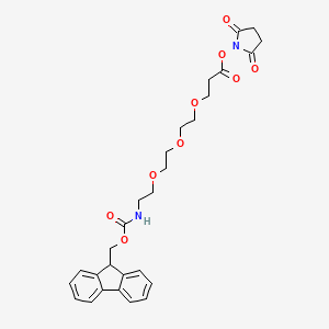 molecular formula C28H32N2O9 B607513 Fmoc-PEG3-NHS ester CAS No. 1352827-47-4