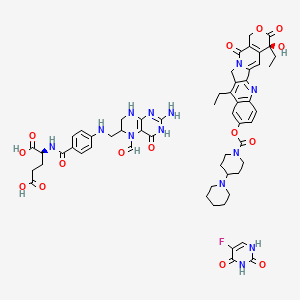 molecular formula C57H64FN13O15 B607524 FOLFIRI Regimen CAS No. 1000669-05-5