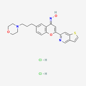 molecular formula C23H23N3O3S B607525 Foliglurax二盐酸盐 CAS No. 1883329-51-8