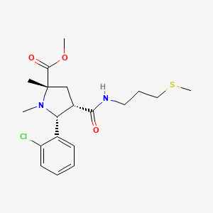 molecular formula C19H27ClN2O3S B6075251 methyl (2S,4S,5R)-5-(2-chlorophenyl)-1,2-dimethyl-4-(3-methylsulfanylpropylcarbamoyl)pyrrolidine-2-carboxylate 