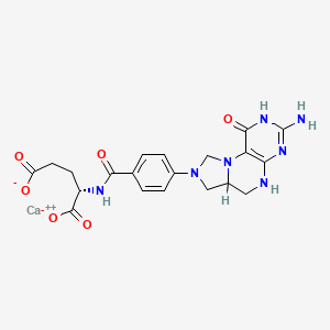 molecular formula C20H22CaN7O6 B607526 Folitixorin calcium CAS No. 133978-75-3