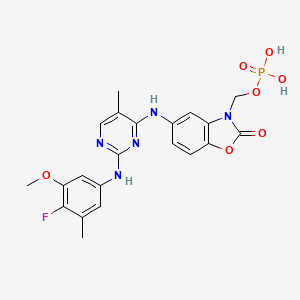 molecular formula C21H21FN5O7P B607535 Fosifidancitinib CAS No. 1237168-58-9