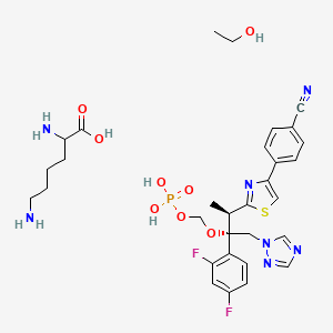 molecular formula C31H40F2N7O8PS B607541 Fosravuconazole L-Lysine Ethanolate CAS No. 914361-45-8