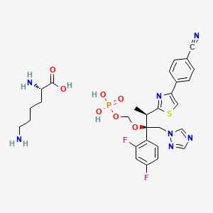 molecular formula C29H34F2N7O7PS B607542 福斯瑞康唑单赖氨酸 CAS No. 914361-44-7