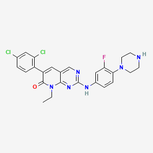 6-(2,4-Dichlorophenyl)-8-ethyl-2-[[3-fluoro-4-(1-piperazinyl)phenyl]amino]pyrido[2,3-d]pyrimidin-7(8H)-one