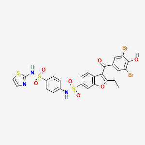 molecular formula C17H12Br2O6S B607554 PTP1B-IN-4 CAS No. 765317-72-4