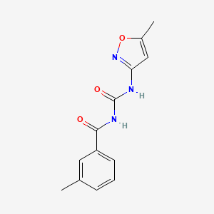 molecular formula C13H13N3O3 B6075603 N-(3-METHYLBENZOYL)-N'-(5-METHYL-3-ISOXAZOLYL)UREA 