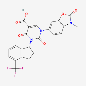 molecular formula C23H16F3N3O6 B607566 Fulacimstat CAS No. 1488354-15-9