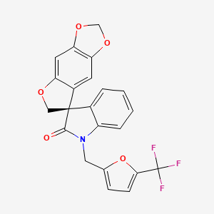 molecular formula C22H14F3NO5 B607567 Funapide CAS No. 1259933-16-8