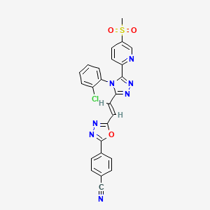molecular formula C25H16ClN7O3S B607578 G007-LK 