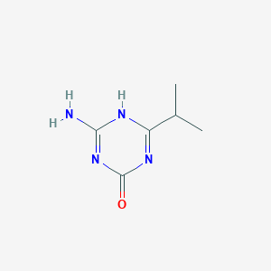 molecular formula C6H10N4O B060758 4-Amino-6-isopropyl-1,3,5-triazin-2-ol CAS No. 175204-66-7