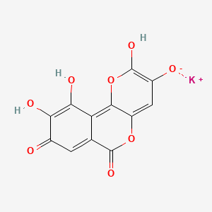 molecular formula C12H5KO8 B607591 Galloflavin Potassium 