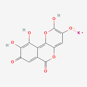 molecular formula C12H5KO8 B607591 Galloflavin Potassium CAS No. 1780260-20-9