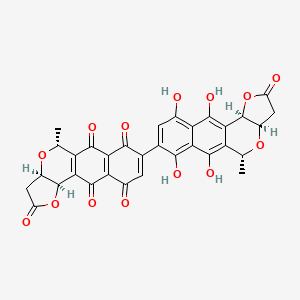 molecular formula C32H22O14 B607593 gamma-Actinorhodin CAS No. 172886-23-6