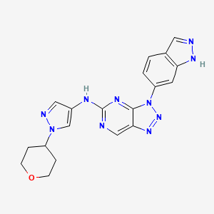 molecular formula C19H18N10O B607612 Gcn2-IN-1 CAS No. 1448693-69-3