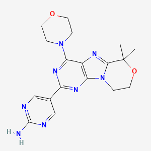 molecular formula C18H22N8O2 B607614 Paxalisib CAS No. 1382979-44-3
