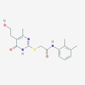 molecular formula C17H21N3O3S B6076203 N-(2,3-dimethylphenyl)-2-[[5-(2-hydroxyethyl)-4-methyl-6-oxo-1H-pyrimidin-2-yl]sulfanyl]acetamide 