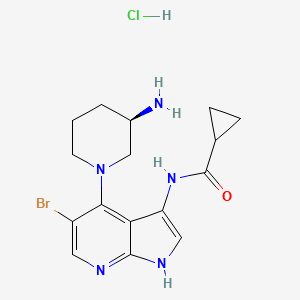 molecular formula C16H21BrClN5O B607622 GDC0575 hydrochloride CAS No. 1196504-54-7