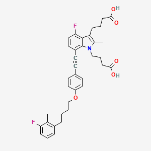 molecular formula C36H37F2NO5 B607625 Gemilukast CAS No. 1232861-58-3