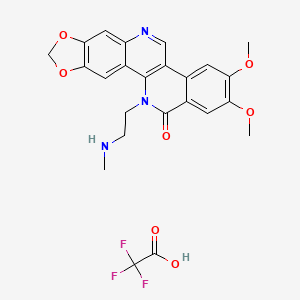 molecular formula C24H22F3N3O7 B607628 GENZ-644282 TFA 盐 