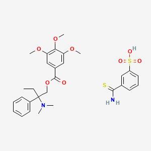 molecular formula C29H36N2O8S2 B607637 Trimebutine (3-TCBS) CAS No. 1456509-46-8