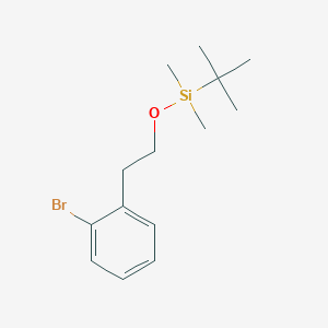 molecular formula C14H23BrOSi B060764 (2-Bromophenethoxy)(tert-butyl)dimethylsilane CAS No. 181021-20-5