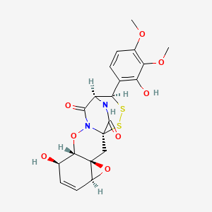molecular formula C20H20N2O8S2 B607650 Gliovirin CAS No. 83912-90-7