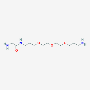 molecular formula C12H27N3O4 B607670 Gly-PEG3-amine CAS No. 2110448-97-8